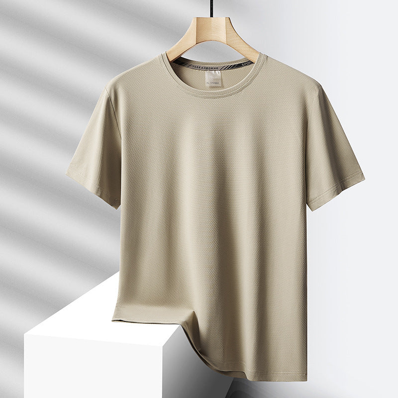 Lawrence – T-shirt surdimensionné en soie glacée pour homme