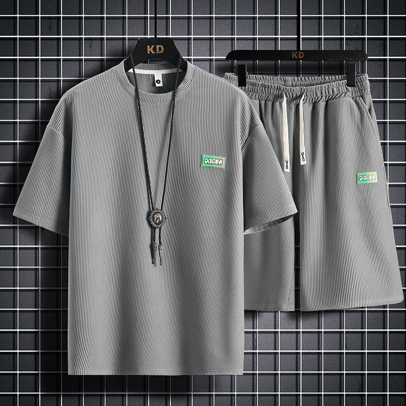 Glenn – Ensemble de Sport en Coton Respirant à Motif Carreaux