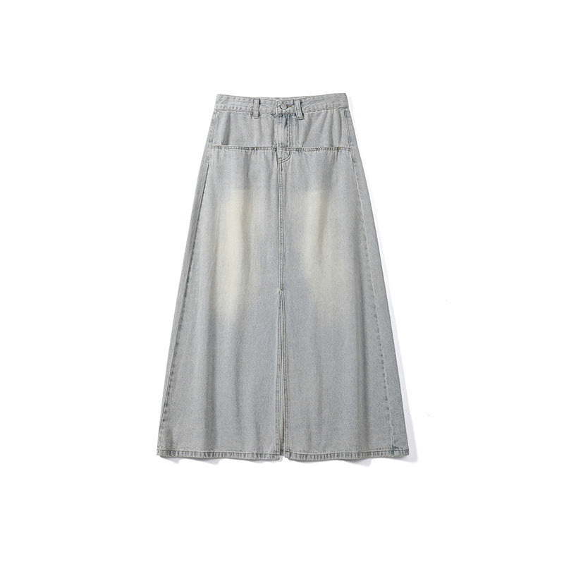 Tamara – Jupe en Jean Taille Haute à la Mode