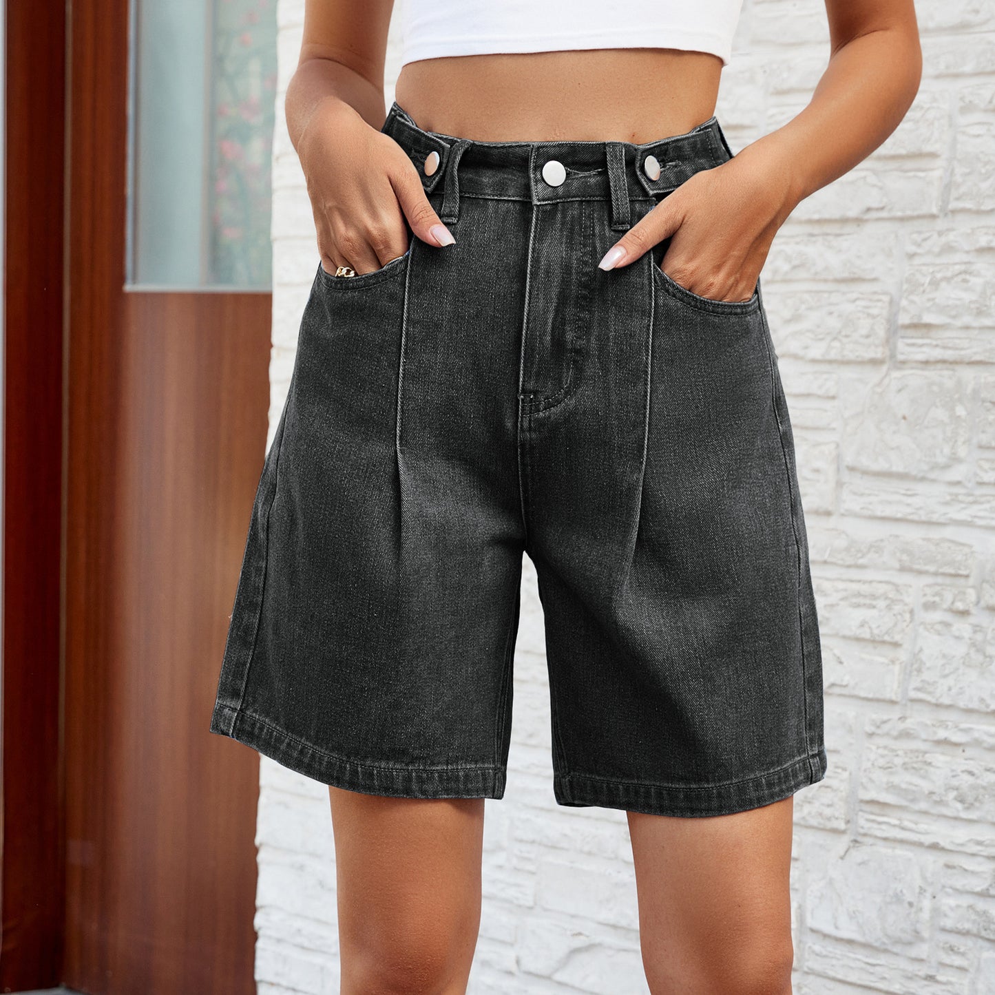 Katie – Shorts en Jean avec Taille Ajustable pour l'Été