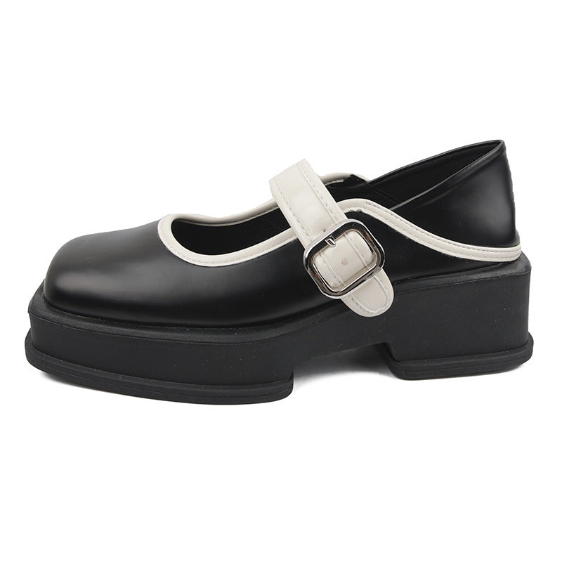Gillian – Chaussures Mary Jane à Talon Épais Style Britannique