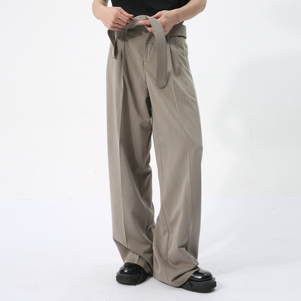 Reginald – Pantalon à Ruban Décoratif Style Japonais