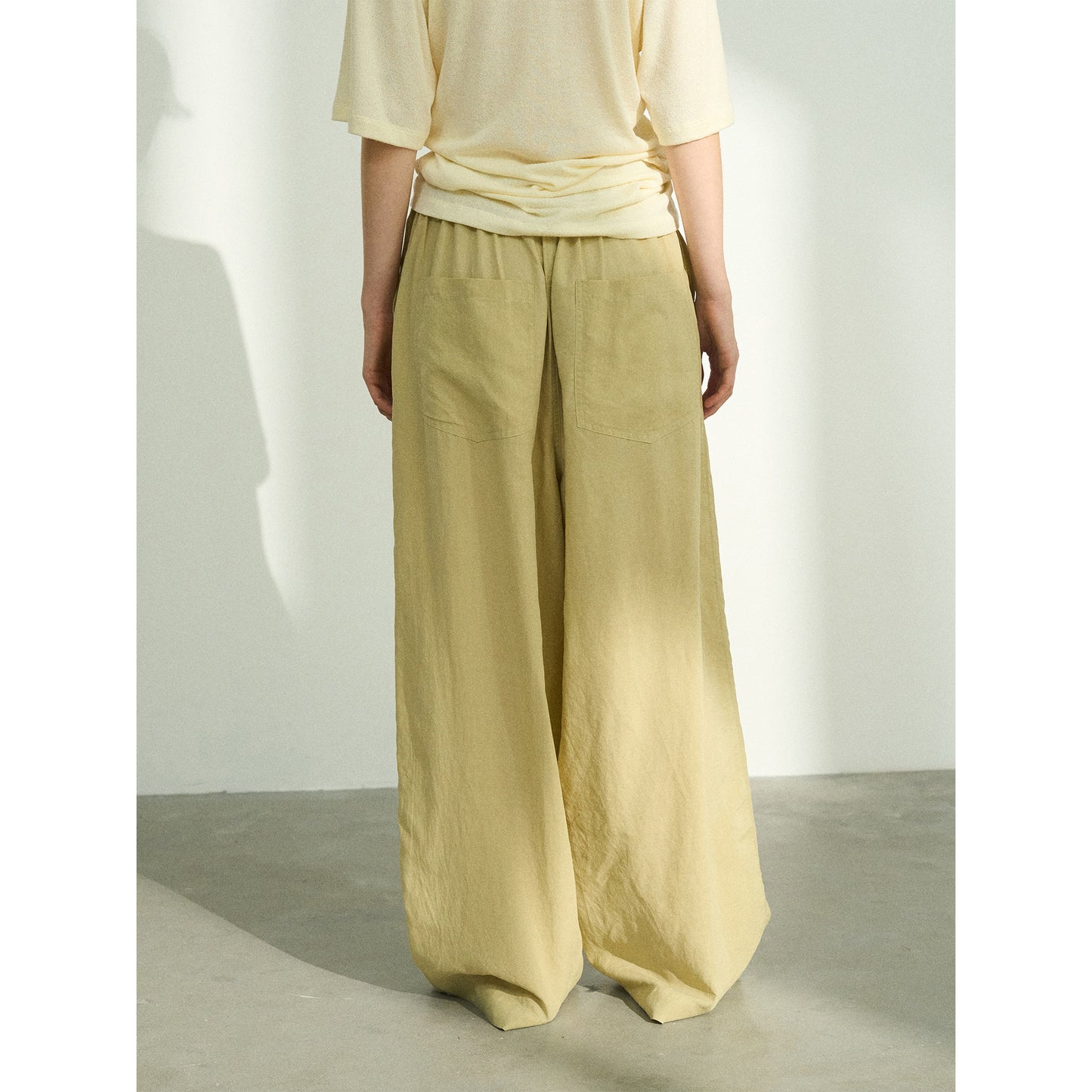 Lucy – Pantalon Droit en Tencel Lavé à la Pierre