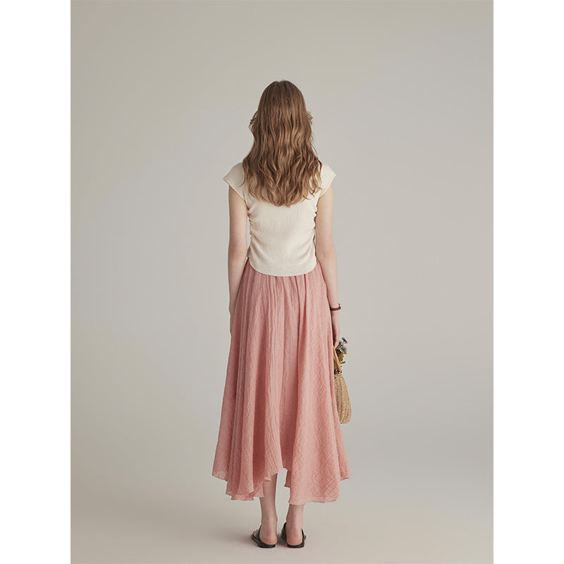 Anne – Robe d'Été Slim et Design Irrégulier