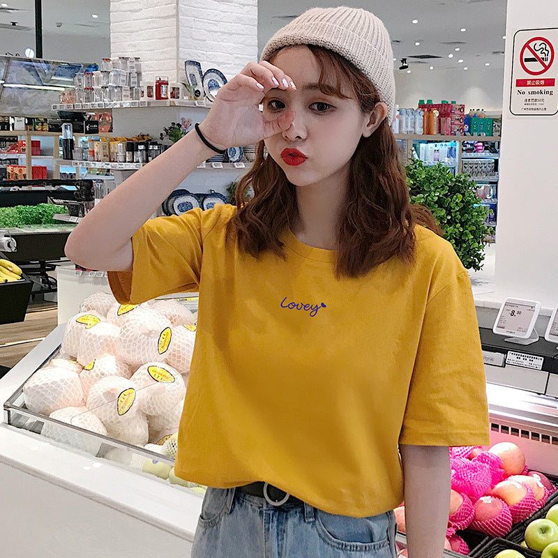 Rowan – T-shirt en Coton à Manches Courtes Imprimé