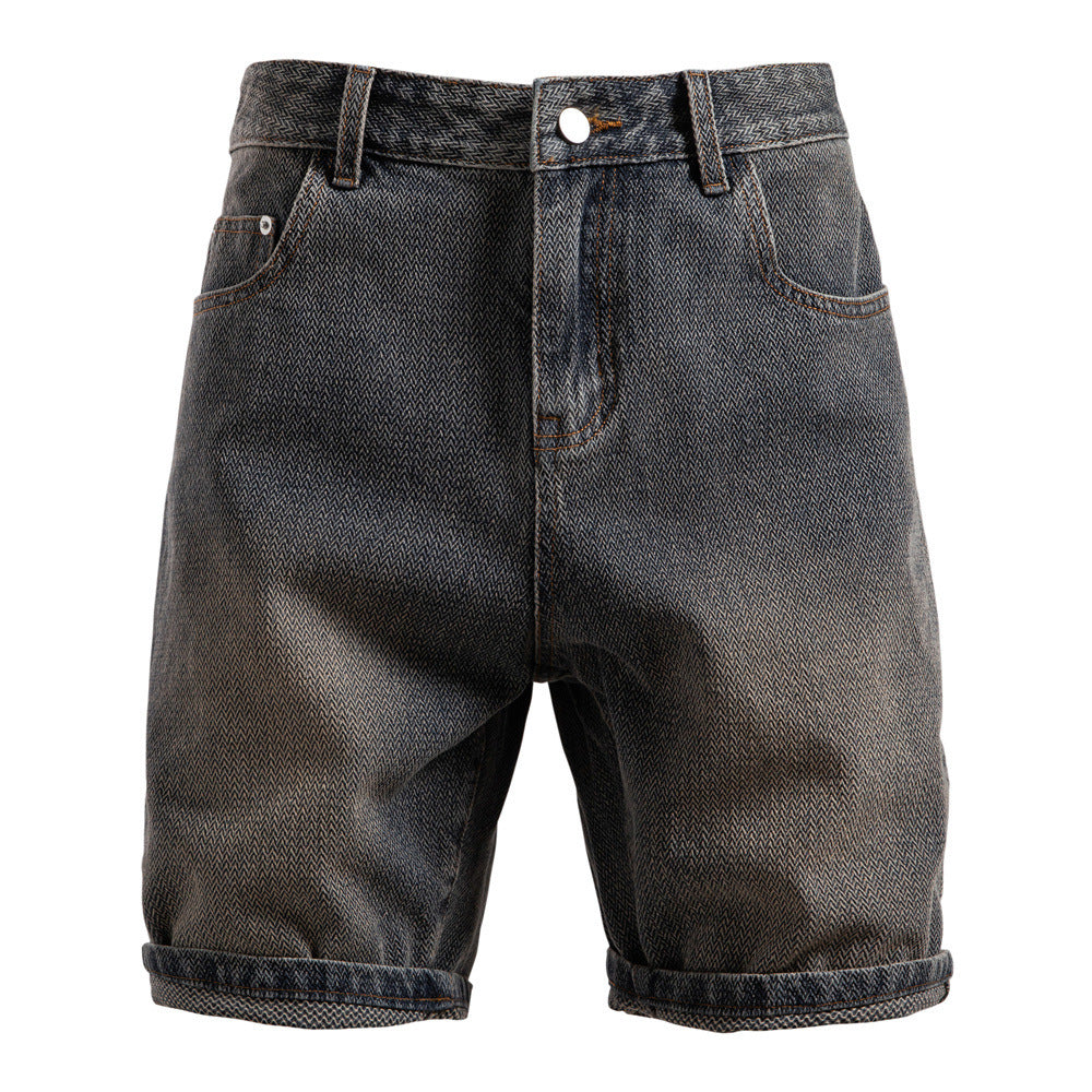 Carl – Shorts en Denim à Motif Ciel Étoilé pour Hommes