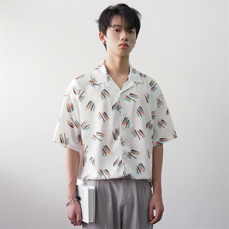 Dominic – Chemise Décontractée à Imprimé Estival pour Homme