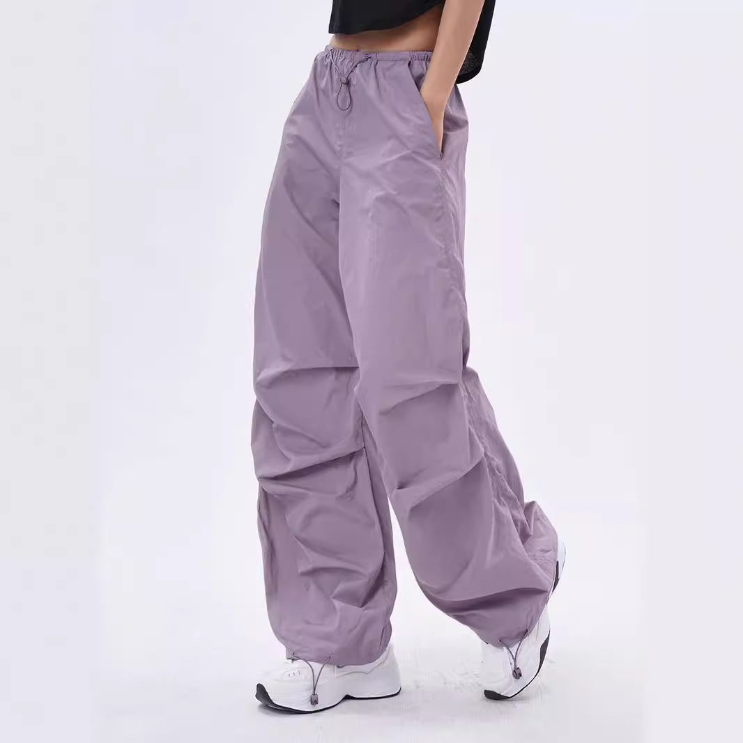 Faith – Pantalon Jogger Décontracté Plissé à Cordon