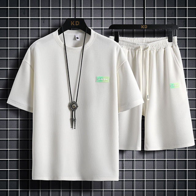 Glenn – Ensemble de Sport en Coton Respirant à Motif Carreaux