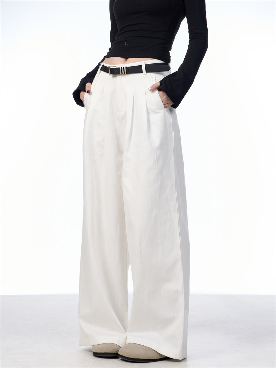 Linda – Pantalon Évasé à Jambe Droite Rétro