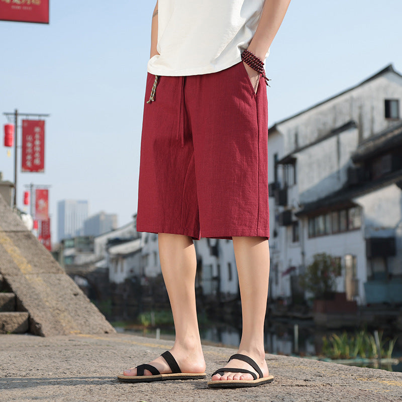 Alexander – Shorts d'Été en Lin et Coton pour Homme