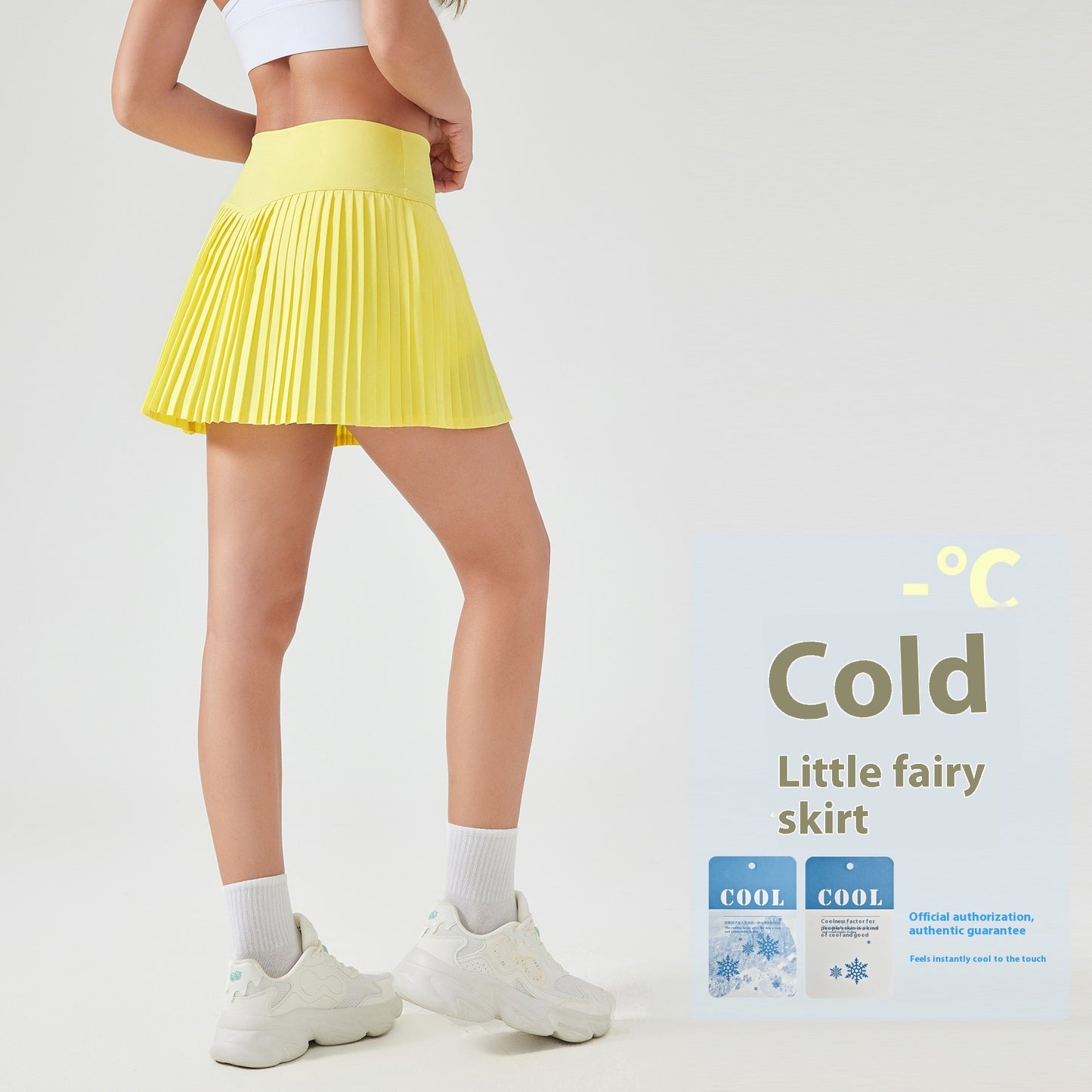 Alice – Jupe-Short de Sport à Trois Points Anti-Exposition Double Couche