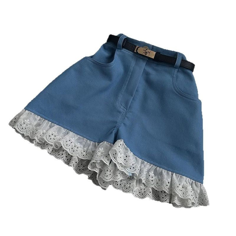 Andrea – Shorts Taille Haute en Dentelle