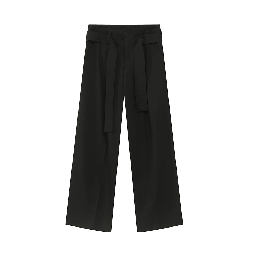 Reginald – Pantalon à Ruban Décoratif Style Japonais