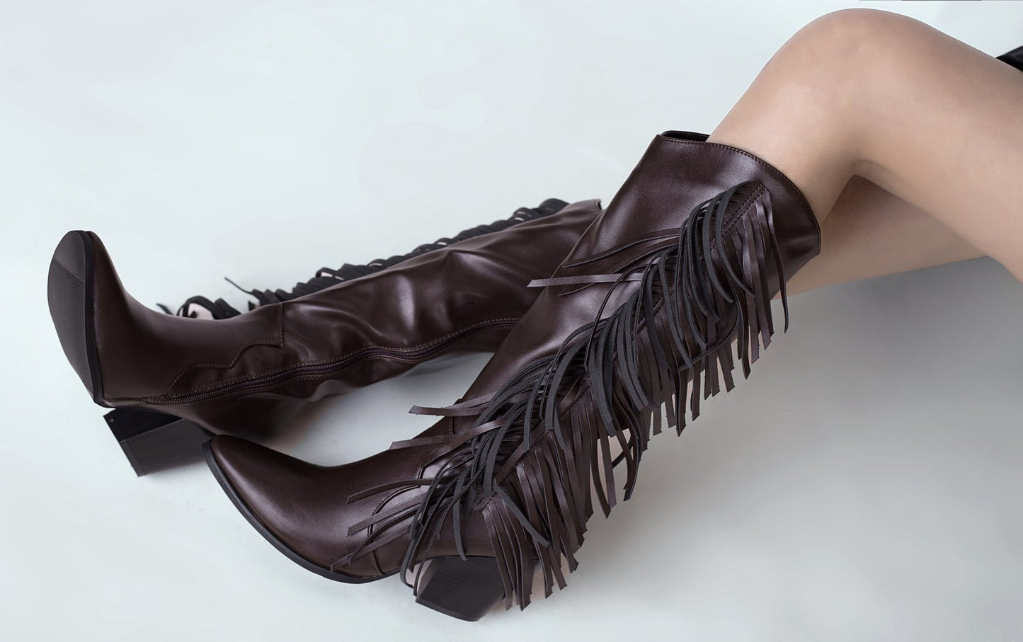 Lily – Bottes Martin à Franges de Mode Européenne et Américaine Grande Taille