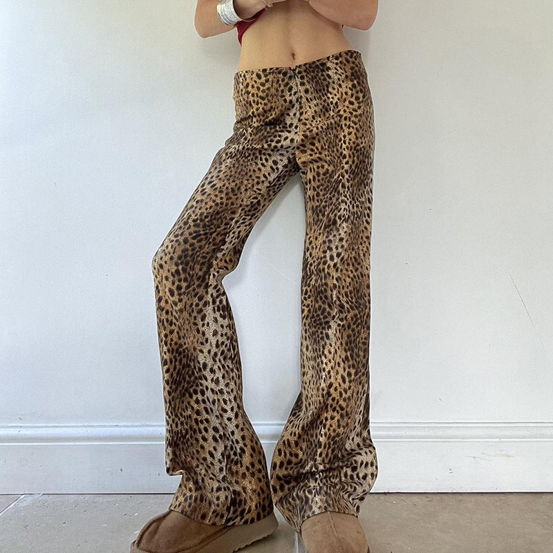 Angela – Pantalon Léopard Vintage Américain
