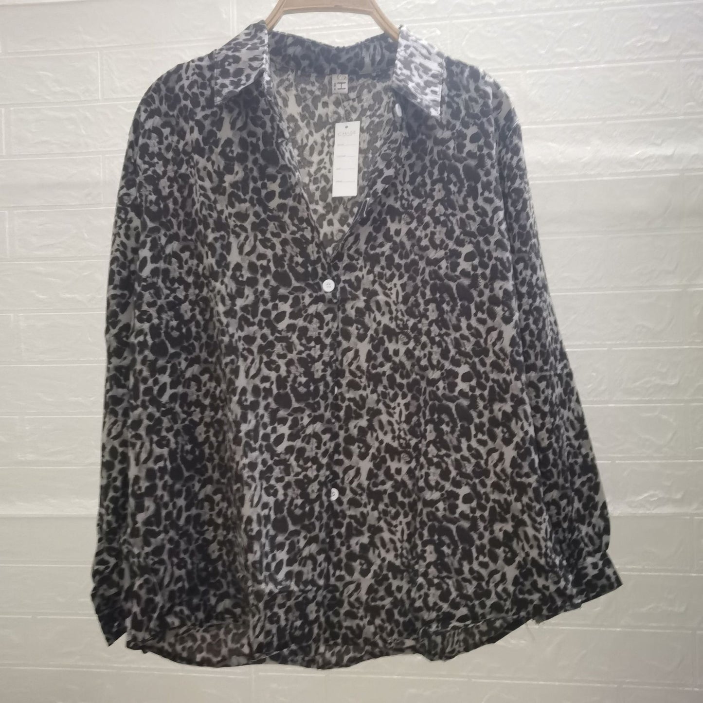 Stuart – Chemise Ample à Imprimé Léopard pour Hommes