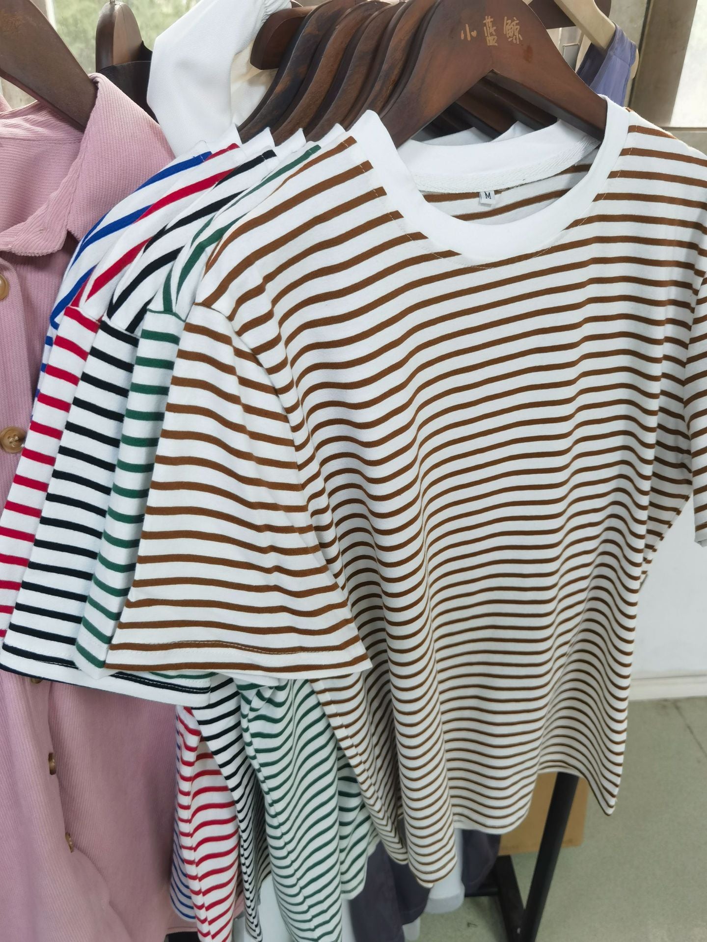 Charlie – T-shirt à Rayures en Coton Décontracté