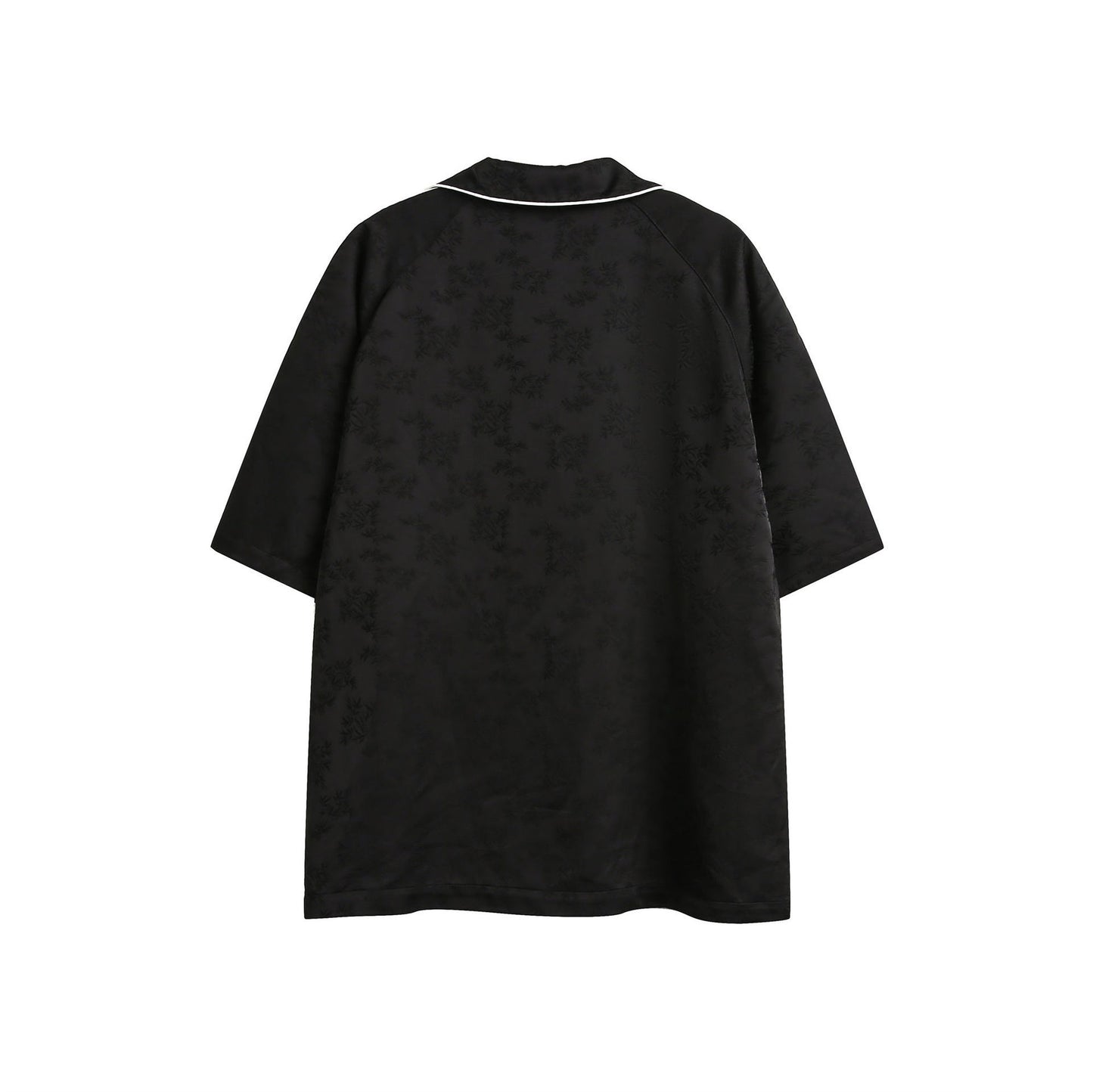 Larry – Chemise à Rayures Noires à Manches Courtes pour Homme