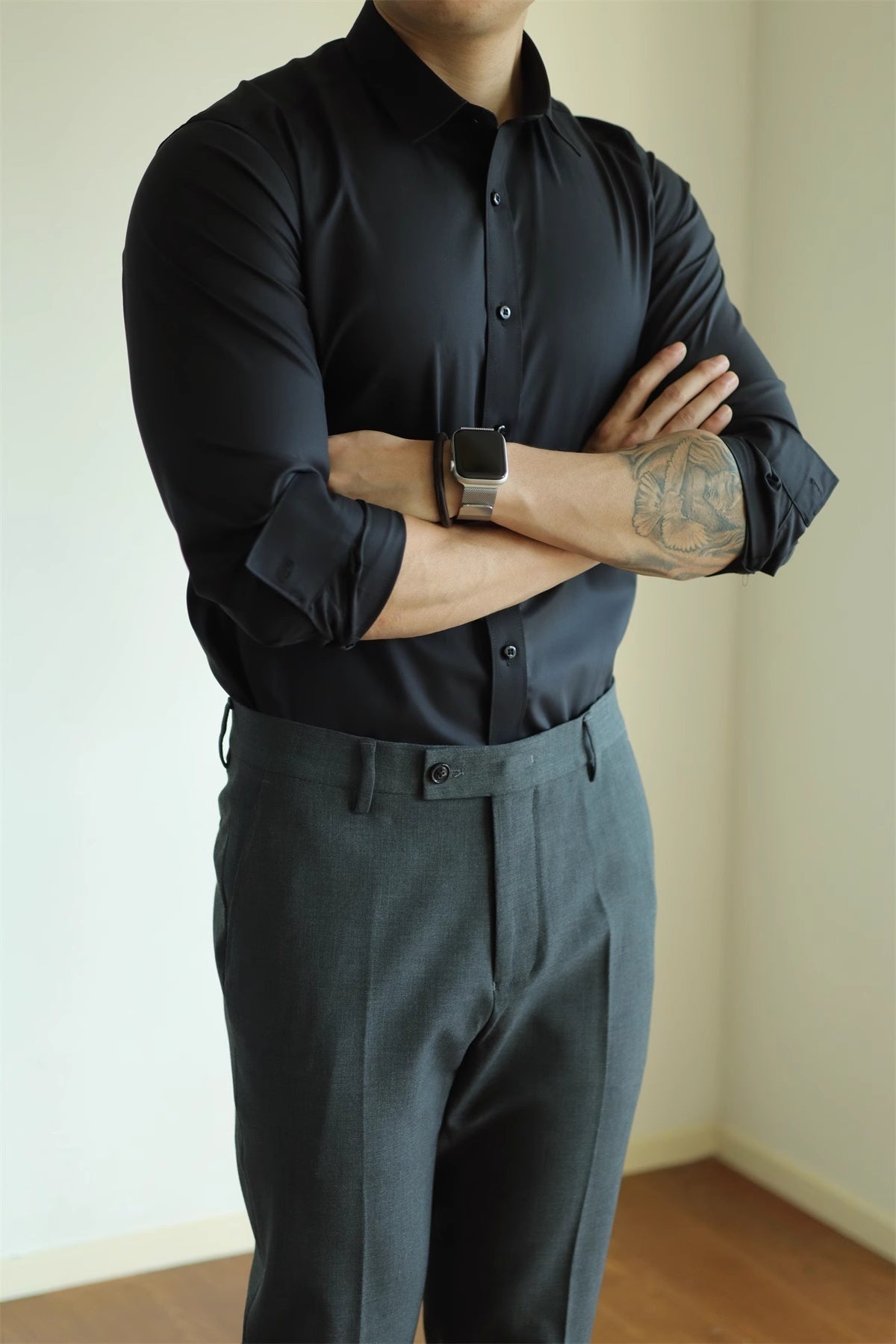 Eddie – Pantalon Commuter Élastique Coupe Droite