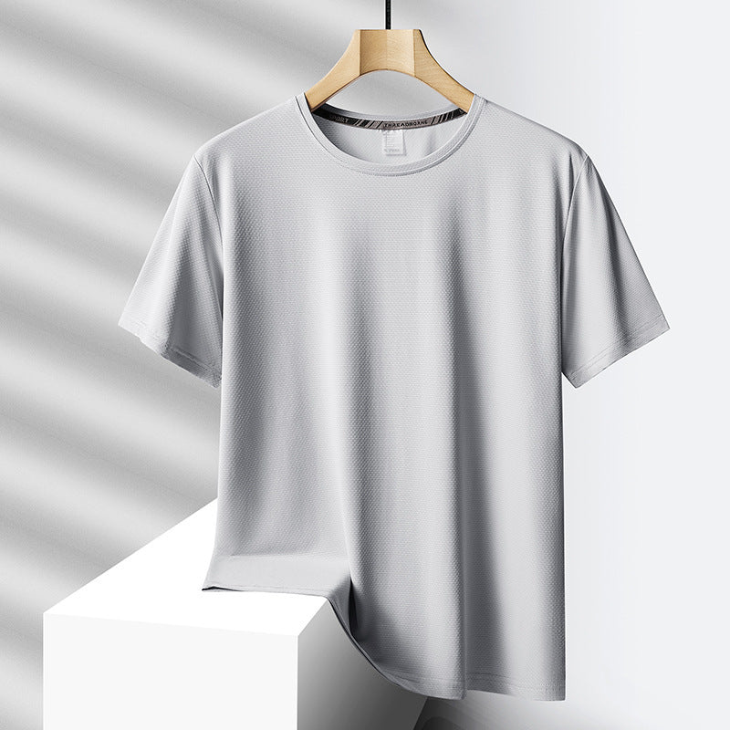 Lawrence – T-shirt surdimensionné en soie glacée pour homme