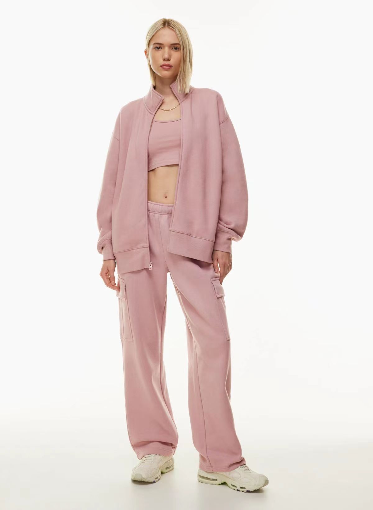 Jacqueline – Pantalon Large à Taille Haute et Élastique