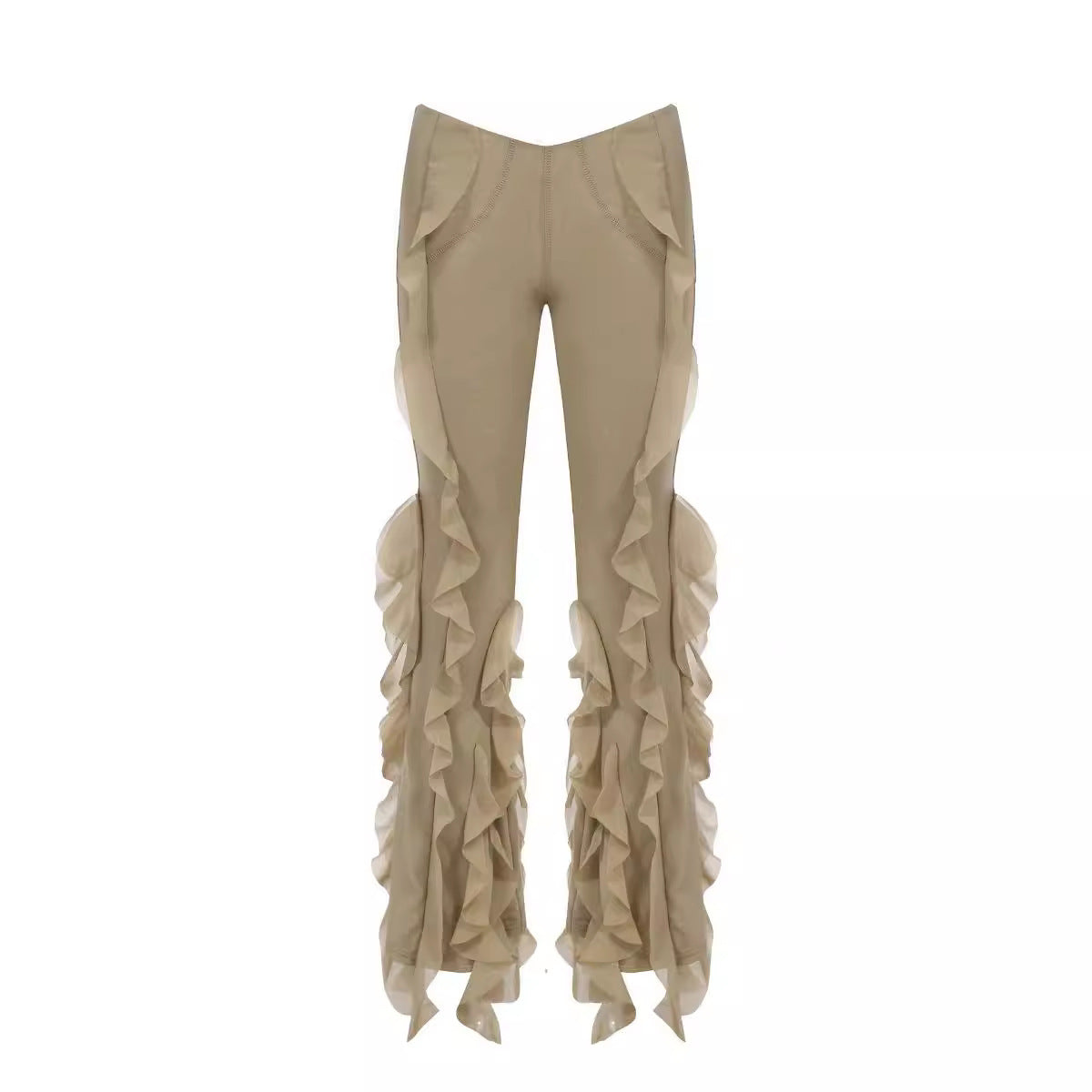 Jennifer – Pantalon Évasé Micro Ajusté pour Femmes