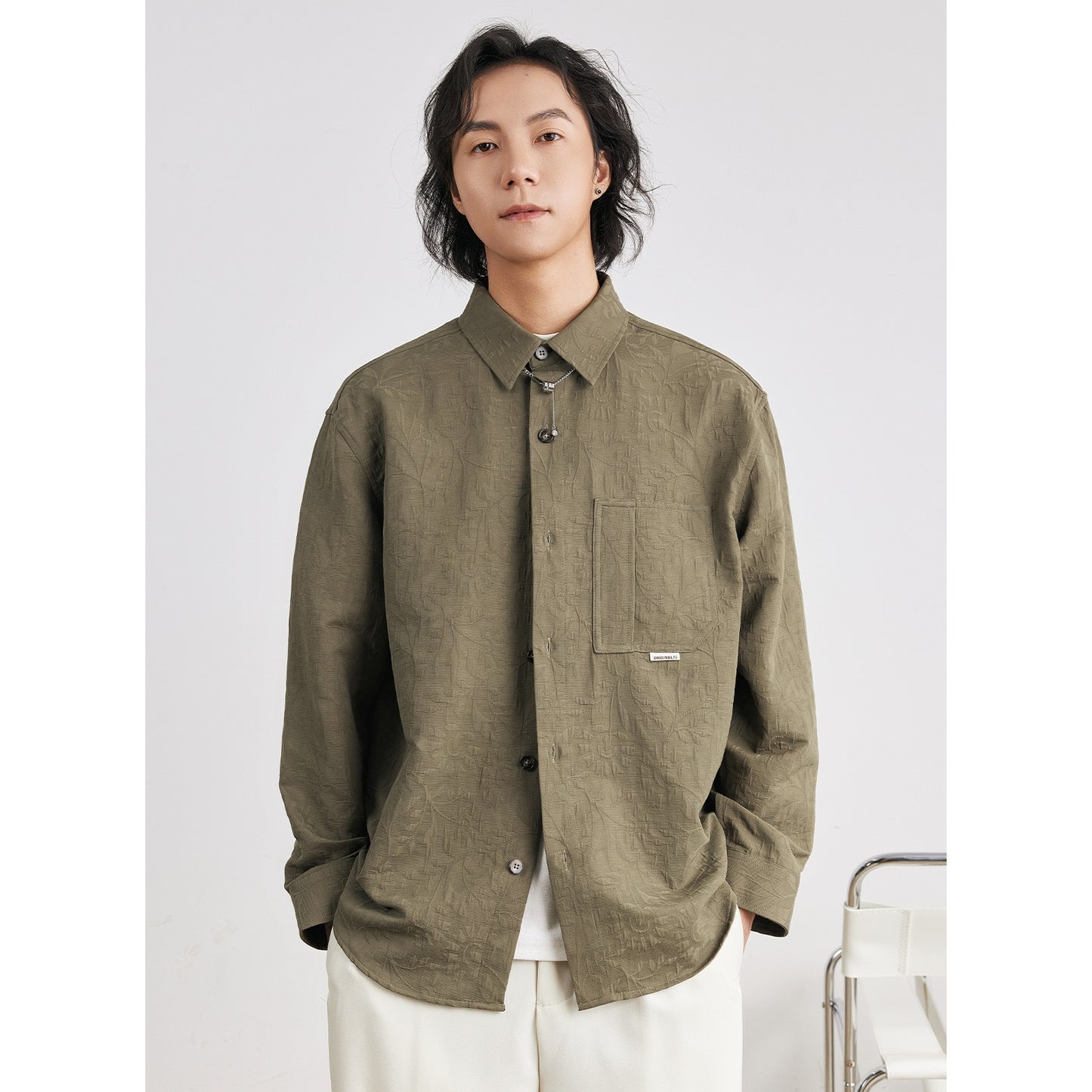 Matthew – Veste Cardigan à Manches Longues en Coton pour Homme