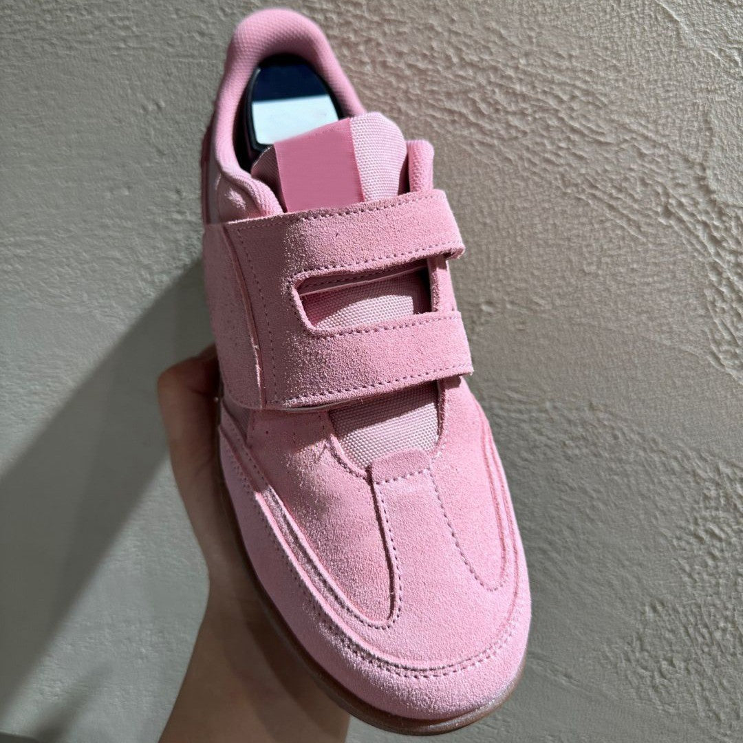 Lucy – Chaussures de Skate à Velcro et Bout Rond en Daim Vegan pour Femmes
