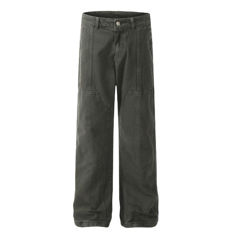 Timothy – Jeans Homme Style Simple Gris Foncé