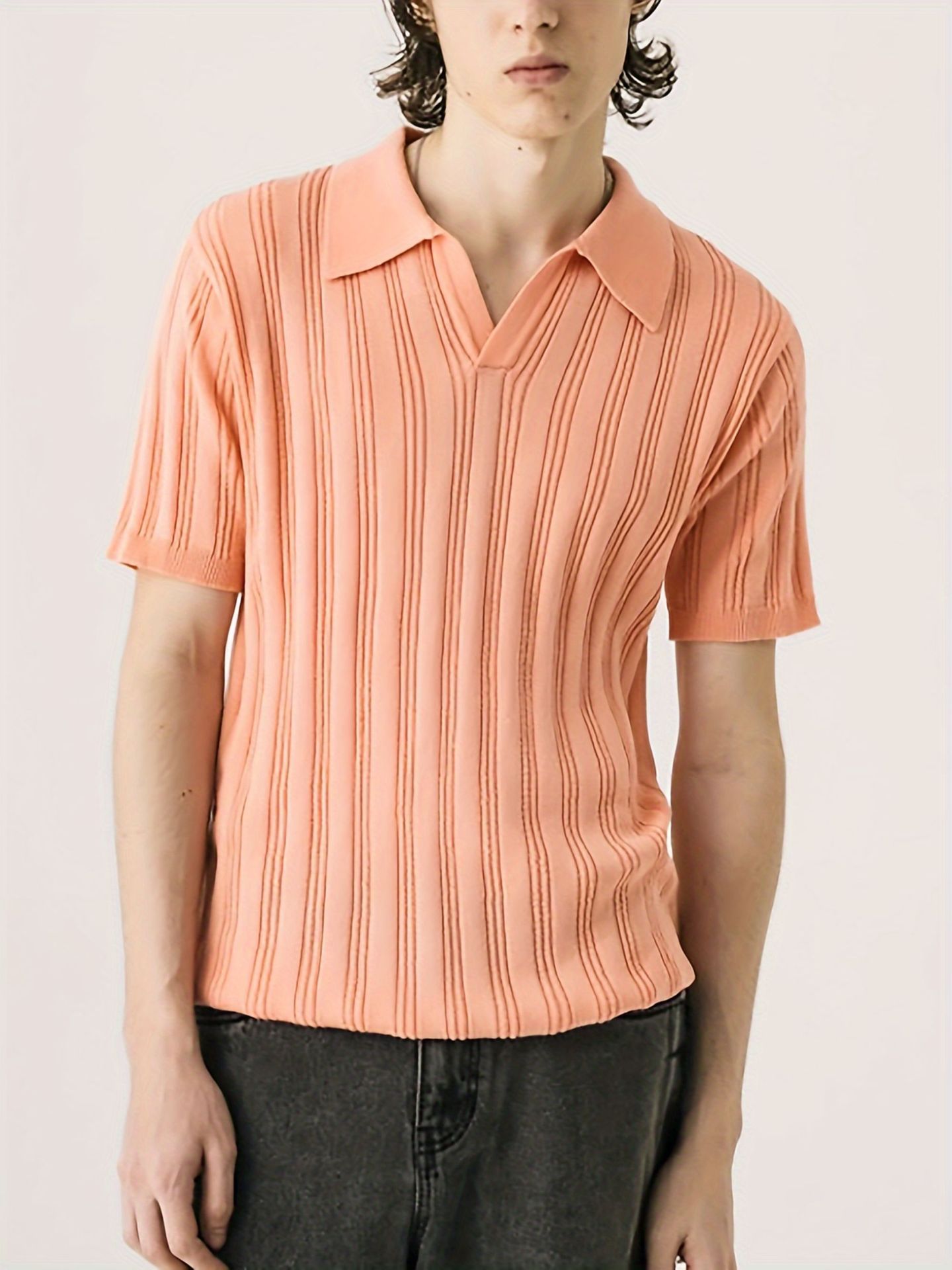 Tony – T-shirt en Maille à Manches Courtes pour Homme