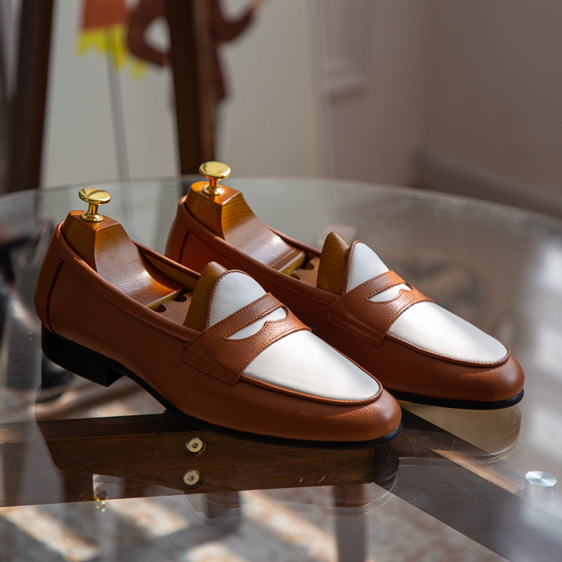 Ross – Chaussures Décontractées Tendance Champagne en Cuir Vegan