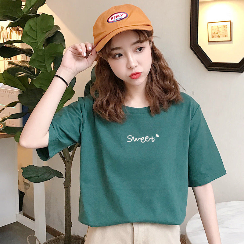 Rowan – T-shirt en Coton à Manches Courtes Imprimé