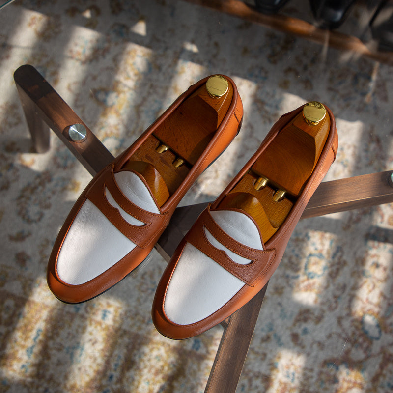Ross – Chaussures Décontractées Tendance Champagne en Cuir Vegan
