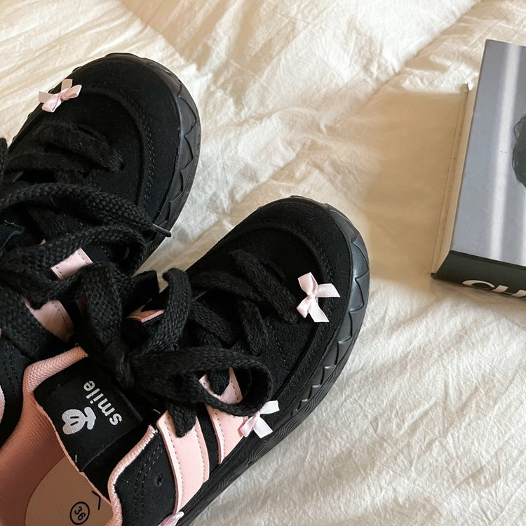 Amanda – Chaussures Plateformes Rétro Américaines Polyvalentes