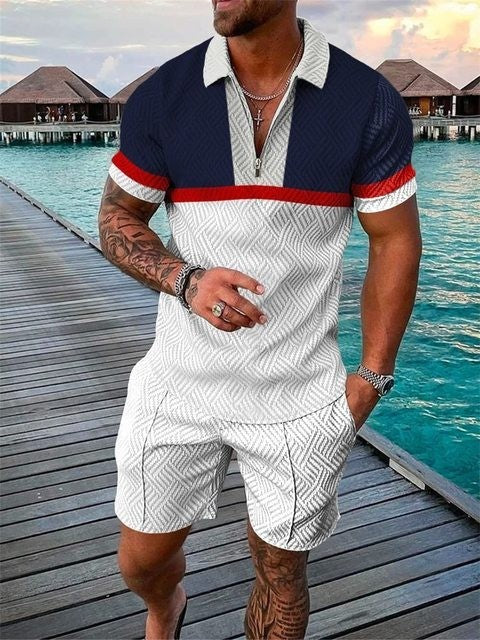 Wayne – Ensemble Polo et Short Décontracté pour Homme