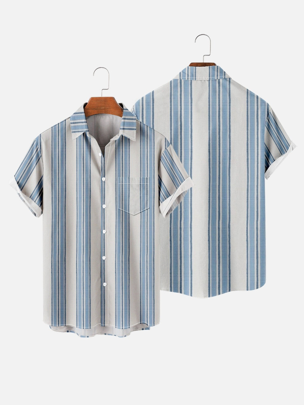 Malcolm – Chemise ample à manches courtes avec impression numérique 3D