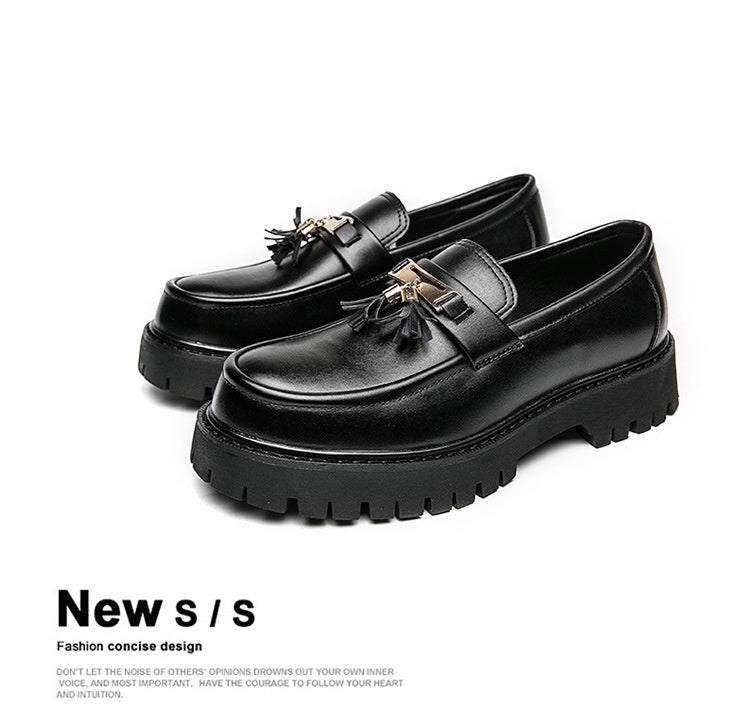 Trevor – Chaussures Style Britannique en Cuir Vegan Noir