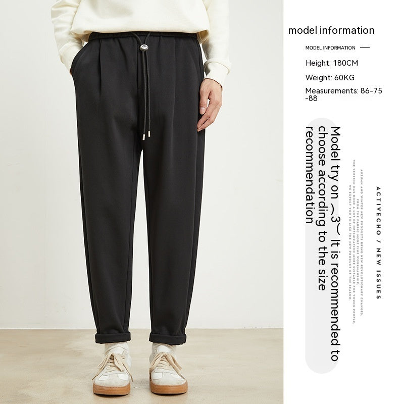 Donald – Pantalon Crayon Doublé en Polaire pour Hommes