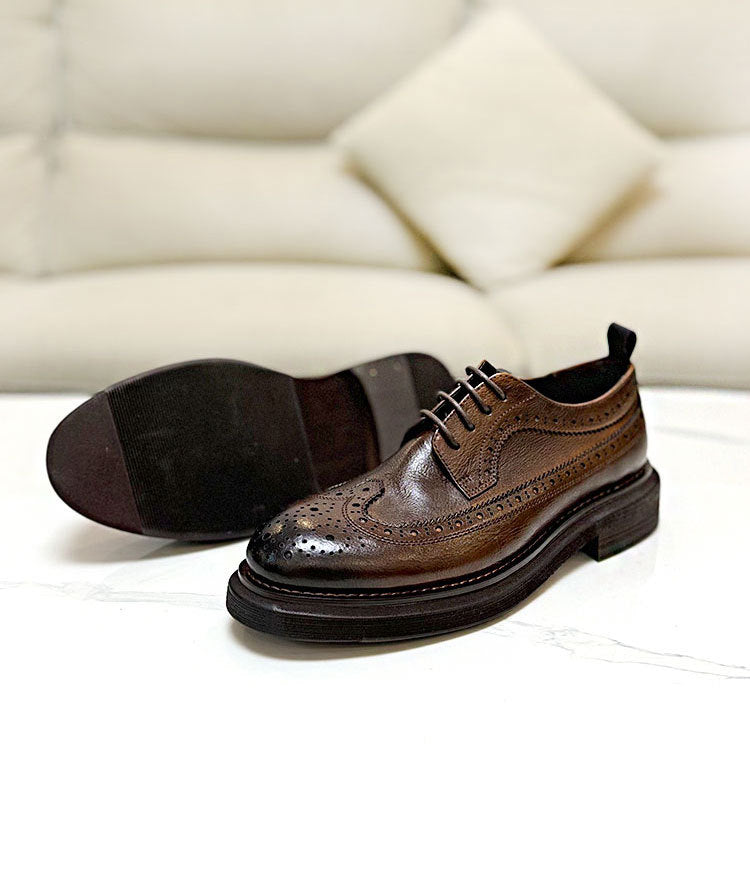 Albert – Chaussures Richelieu pour Hommes à Semelle Épaisse