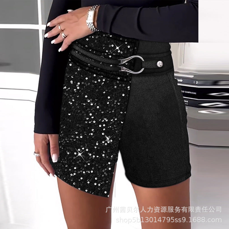 Marion – Jupe-Short en Cuir Vegan pour Automne et Hiver