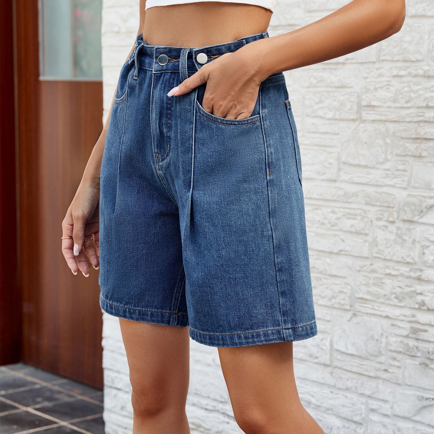 Katie – Shorts en Jean avec Taille Ajustable pour l'Été