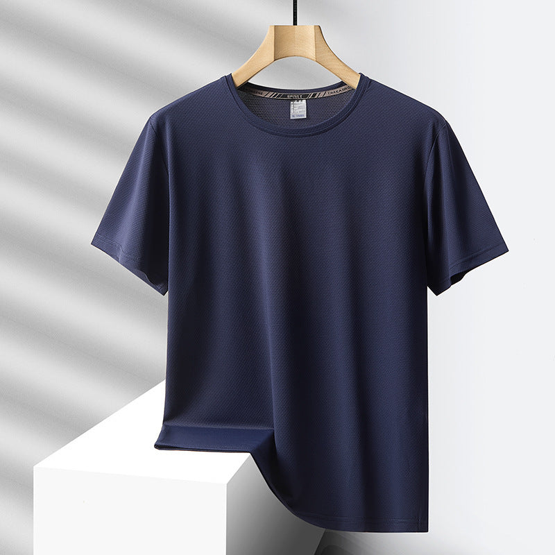 Lawrence – T-shirt surdimensionné en soie glacée pour homme