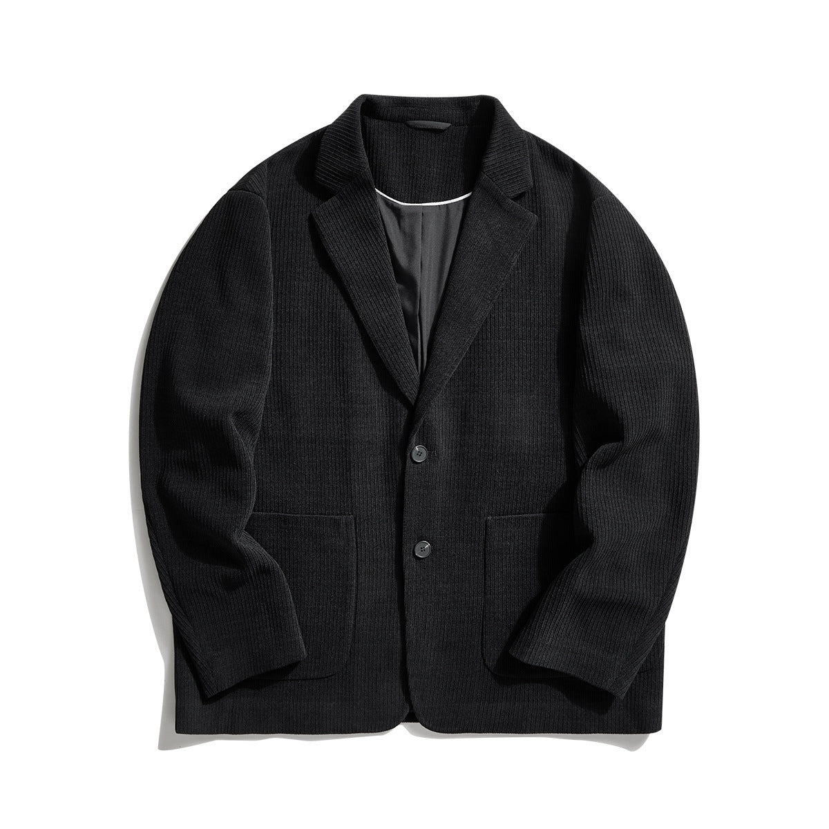 Joshua – Veste de costume à rayures texturées, décontractée et simple