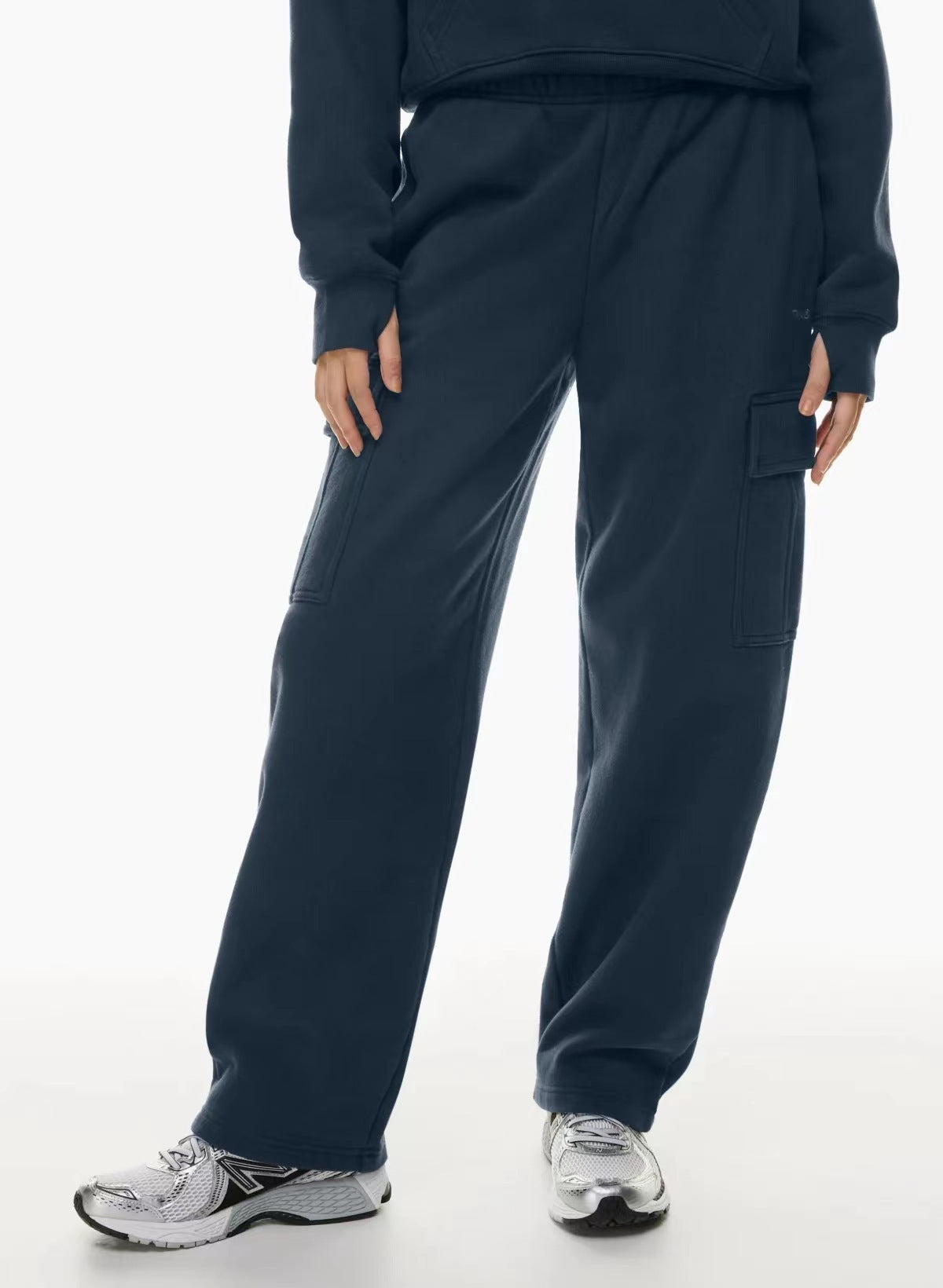 Jacqueline – Pantalon Large à Taille Haute et Élastique
