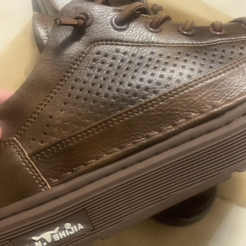 Michael – Chaussures Plates Blanches à Enfiler en Cuir Vegan