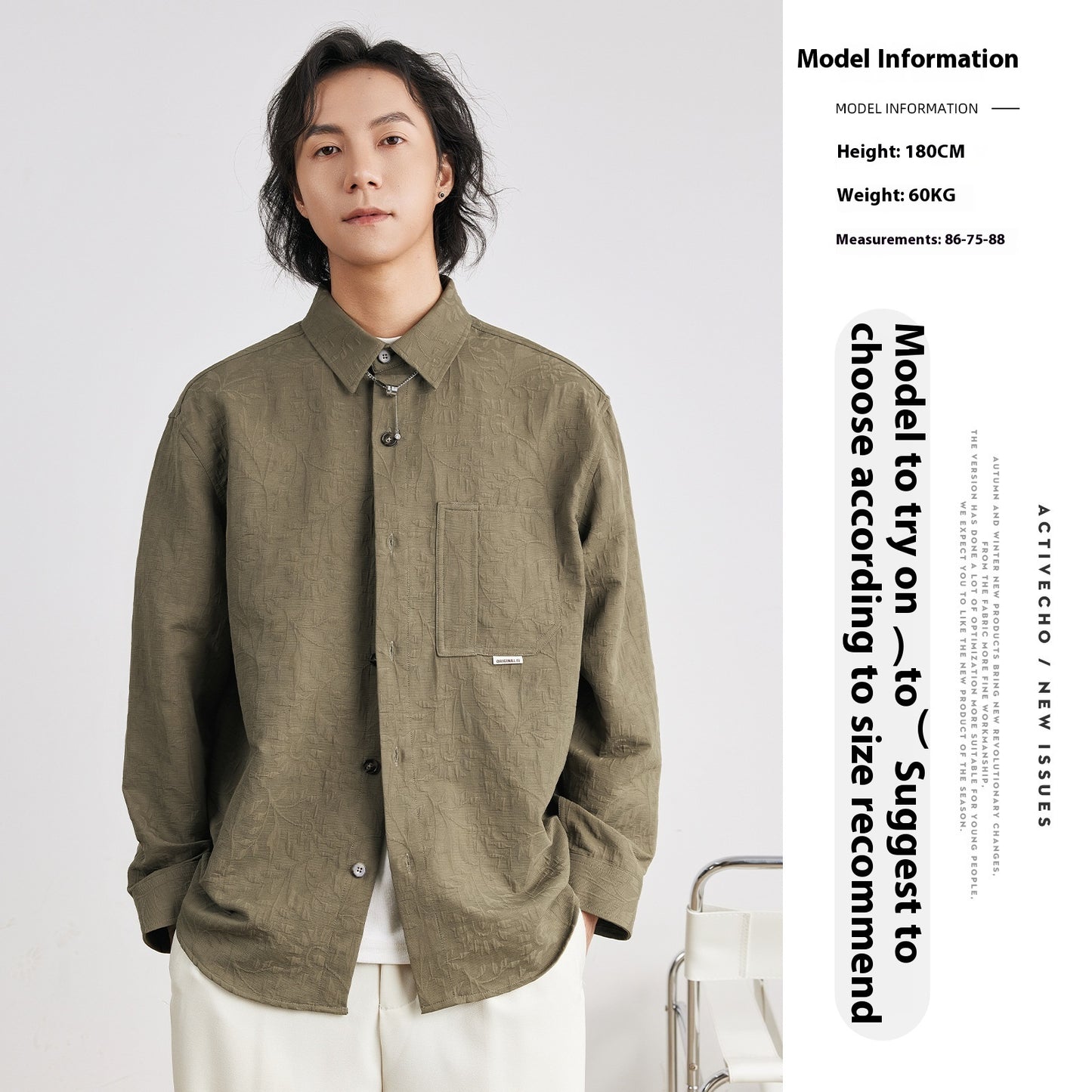 Matthew – Veste Cardigan à Manches Longues en Coton pour Homme