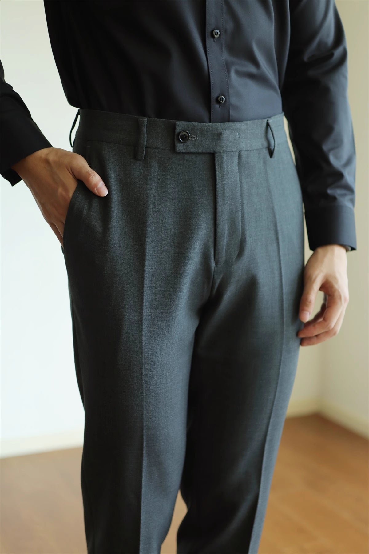 Eddie – Pantalon Commuter Élastique Coupe Droite
