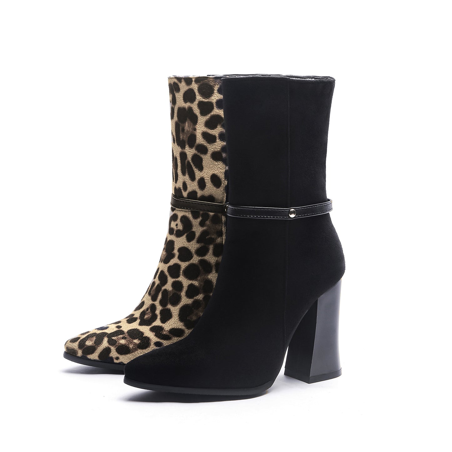Sandra – Bottes Épaisses à Talons Hauts pour Femmes