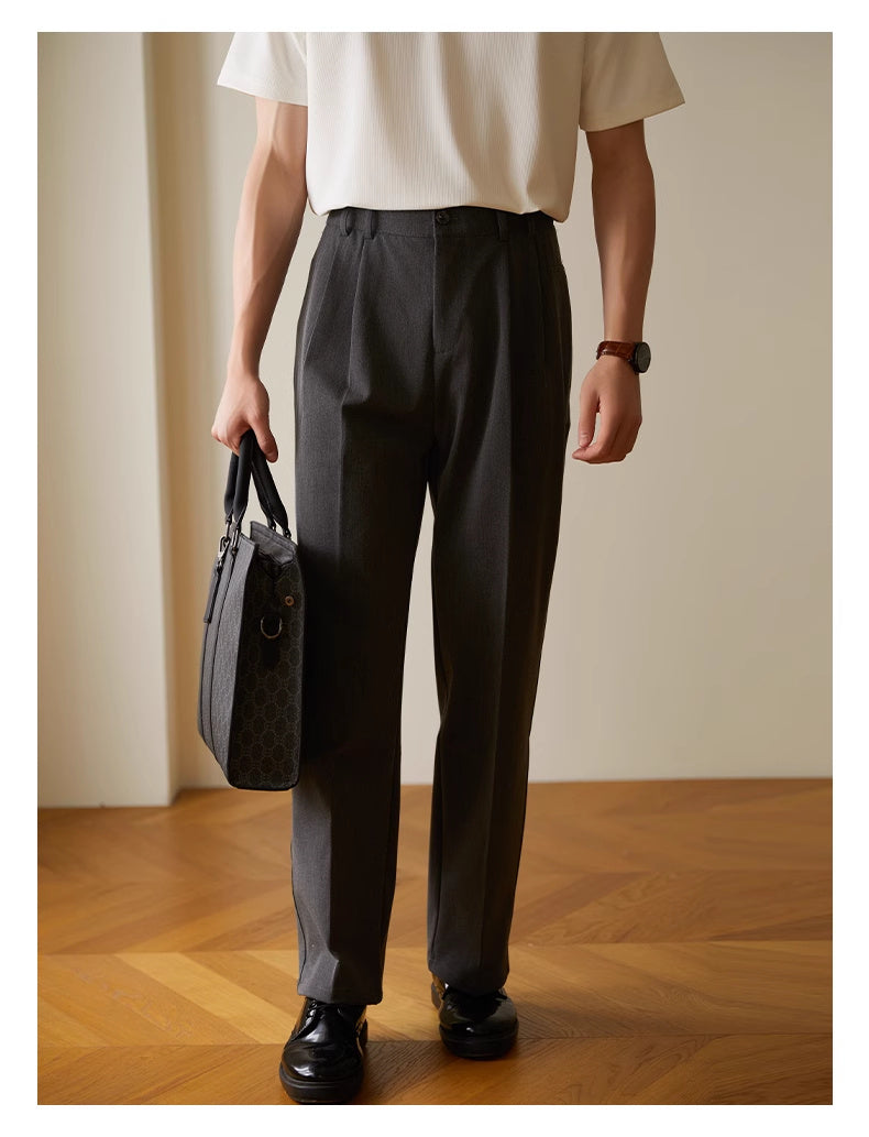 Ricky – Pantalon Commuter Affaires Drapé Décontracté